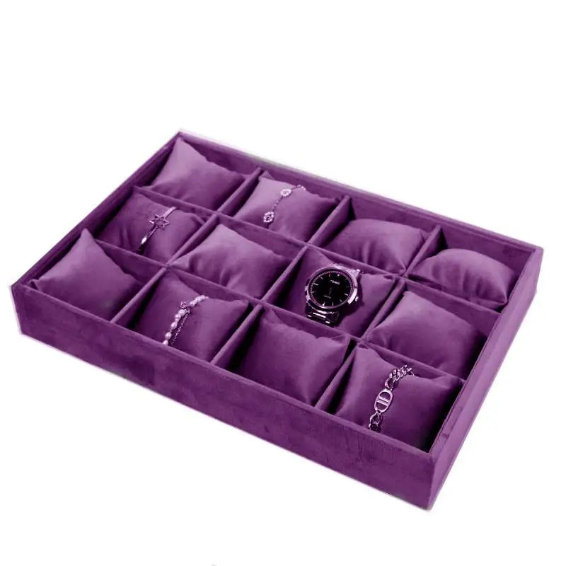 Purple Velvet Jewelry Display Stand Cream Pendant Jewelry Display Stand Multi Color Ear Ring Counter Window Model Customizable