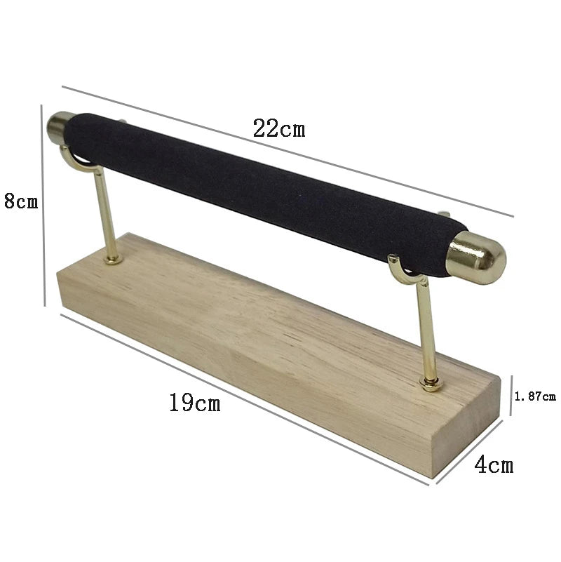 Detachable Ring Display Rack with Stick Wooden Multilayer Jewelry Holder Organizer Retail Store Window Showcase Shelf Stand