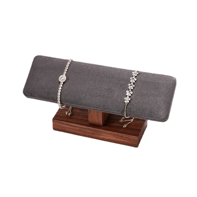 Walnut Bracelet Display Rack Bangle Watch Organizer Storage Showcase Stands Jewelry Display Props