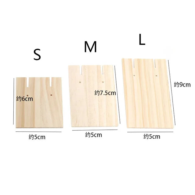 Jewellery Making Supplies Earring Organizer Ring Display Stand Jewelry Wood Earring Hoder Jewellery Packaging Case Exhibitors