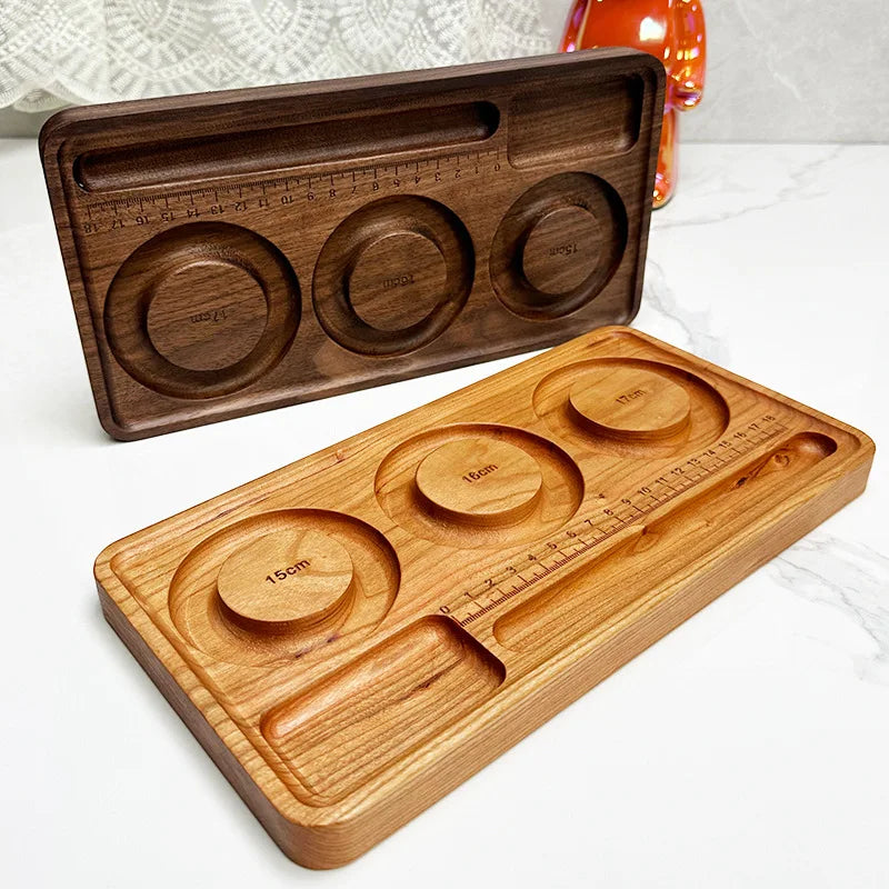 Wood Diy Bracelet Necklace Tool Hand Circumference Design Tray for Handmade Diy Jewelry Enthusiasts Bead Storage Plate