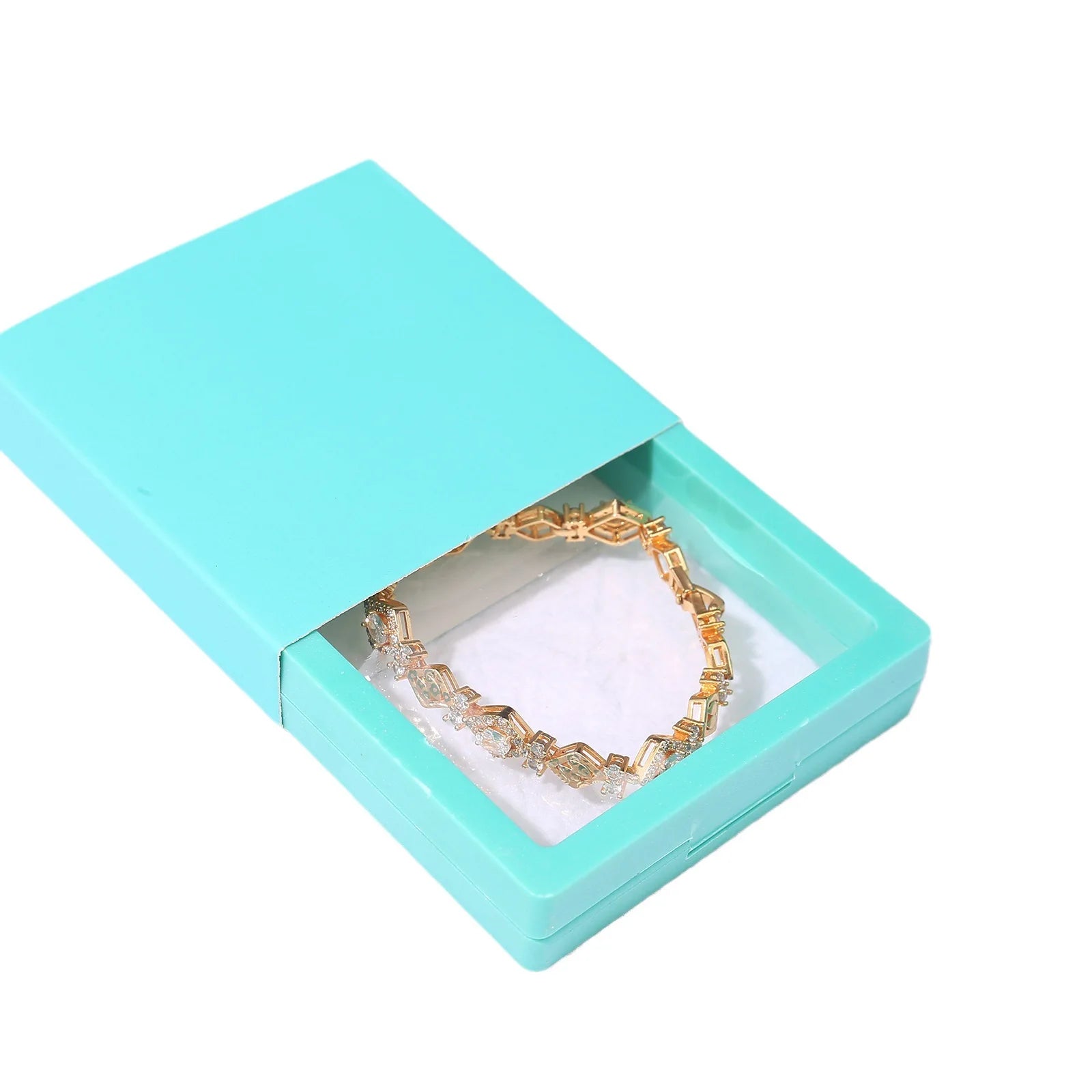 Suspended Box Pe Film and Outer Box and Gift Bag Set Jewelry Holder Ring Bracelet Jewelry Storage Case Set Gift Packaging